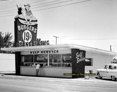 1960's - Burger King (store #2) on Tamiami Trail and SW 61st Avenue, Miami