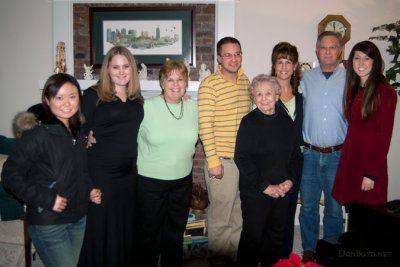 December 2005 - Natsumi Iwamoto, Donna, Karen, David, Esther, Kathy, Jim and Katie in Franklin