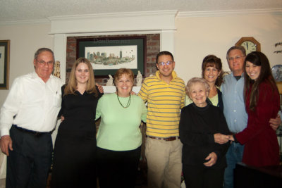 December 2005 - Don, Donna & Karen Boyd, David, Esther, Kathy, Jim and Katie Beth on Christmas Eve in Franklin