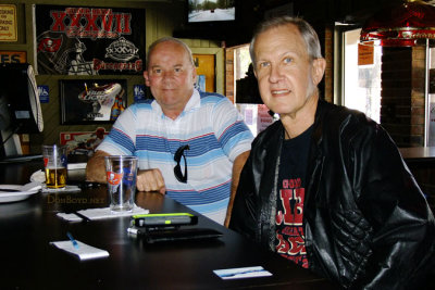 February 2015 - Don Boyd and Rick Cybulski after lunch and beers at Elmer's Sports Cafe in Tampa