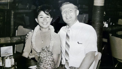 October 1967 - Lynda Atkins and Ray Kyse at the Mai Kai Restaurant before he deployed to Vietnam as a Navy Corpsman