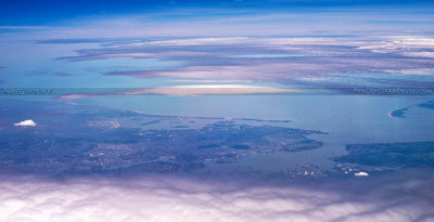 2015 - aerial photo of the New York City area from north to south