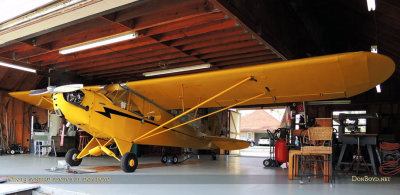 May 2013 - John Rizzo's 1946 Piper Cub N6406H at his home hangar