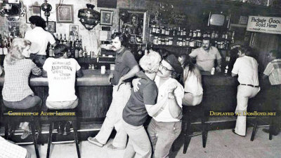 1970's - the interior of the bar in Andytown