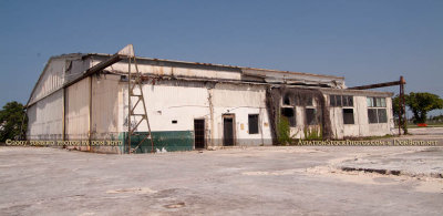 June 2007 - the former Naval Reserve Air Base hangar (Bldg. 408) shortly before the Aviation Department demolished it