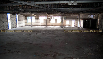 June 2007 - the interior of the historic Naval Reserve Air Base hangar shortly before the Aviation Department demolished it