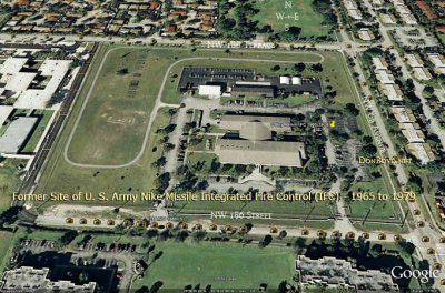 2009 - aerial view of the former Army Nike Missile Integrated Fire Control site on NW 186th Street (now Navy Ops Support Center)