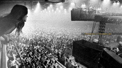 1970's and 80's - the interior of the Hollywood Sportatorium during a concert