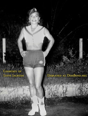Mid 1950s - Hazel Jackson in her Big Wheel Drive-in carhop uniform