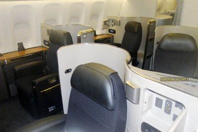 MIA Airfield Tour - the first class section of American Airlines B777-323(ER) N730AN