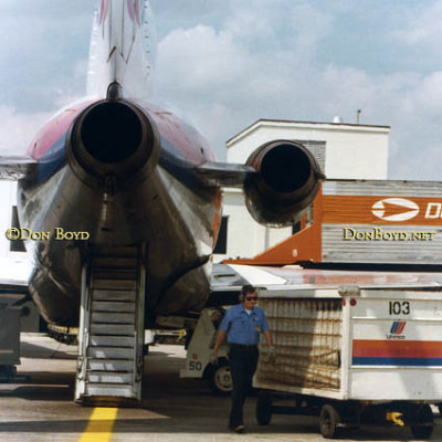 1980's - Barry Erdvig working the ramp at United Airlines at Miami International