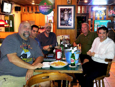 January 2016 - Vic Lopez, Steven Marquez, Kev Cook, Don Boyd and Keith Sonderling at Bryson's Irish Pub