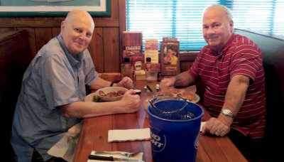 September 2015 - Ray Kyse and Don Boyd having lunch and beers at the Pines Ale House in Pembroke Pines