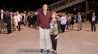 Retired Coach Chuck Mrazovich and his wife Mary at the Hialeah High Class of 1965 50-Year Reunion