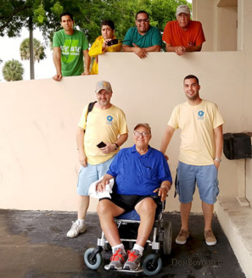 June 2016 - Kev Cook, Eddy Gual and Don in the front row - see below for names of the back row