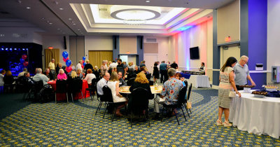 HHS-66 50-Year Reunion and Reunion of the 60's: the food line winding down on Saturday night at the Milander Center