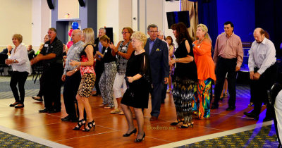 HHS-66 50-Year Reunion and Reunion of the 60's: close up of dancing at the Saturday night dinner/dance at the Milander Center