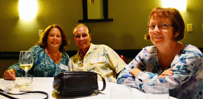 HHS-66 50-Year Reunion and Reunion of the 60's:  Mona Echeverria Areu, Ray Areu and unknown at the Friday night event