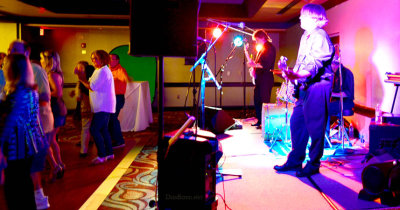 HHS-66 50-Year Reunion and Reunion of the 60's:  Friday night at the Grand Slam Ballroom at Shula's Hotel - the band and dancers