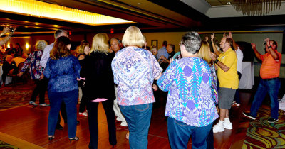 HHS-66 50-Year Reunion and Reunion of the 60's:  classmates dancing at the Grand Slam Ballroom