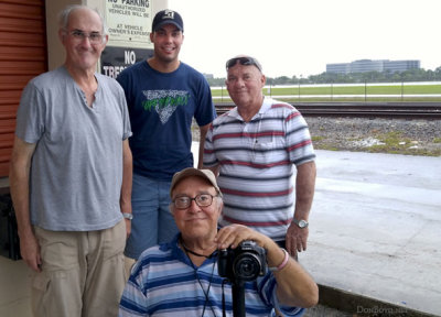 August 2016 - Peter Leigh, Luimer Cordero, Eddy Gual and Don Boyd at Miami International Airport