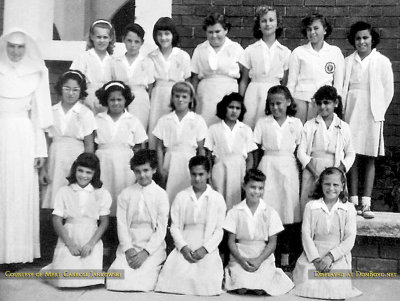 1959-1960 - Sister Germaine's 6th grade class at Immaculate Conception School (some names below)