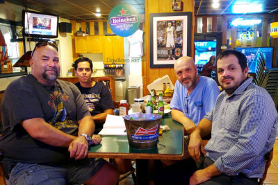 August 2016 - Vic Lopez, Steven Marquez, Kev Cook and Daniel Morales at Bryson's Irish Pub