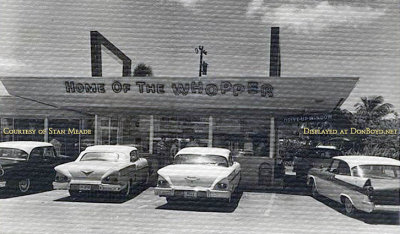 Late 1950's - a Burger King somewhere in Dade County