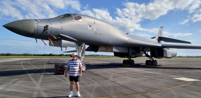 November 2016 - Don Boyd with Air Force Rockwell B-1B Lancer Bone bomber #AF86-0111