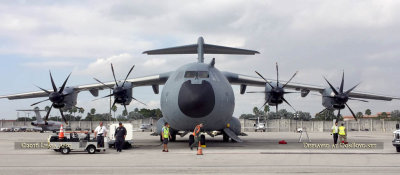 December 2016 - the first A400M to operate into Miami International Airport: Royal Air Force Airbus A400M-180 Atlas ZM406