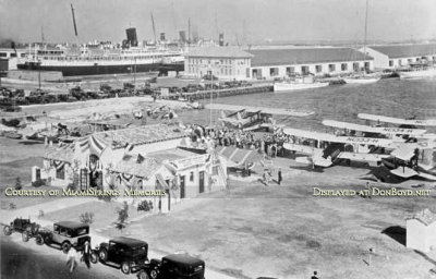 1920's? - Chalk's Flying Service aircraft on Biscayne Boulevard at the Port of Miami