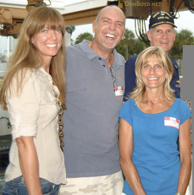 June 2008 - Mrs. Levien, George Levien, Michelle Stadt and CAPT Patrick Stadt, USCG, CO of the USCGC BERTHOLF