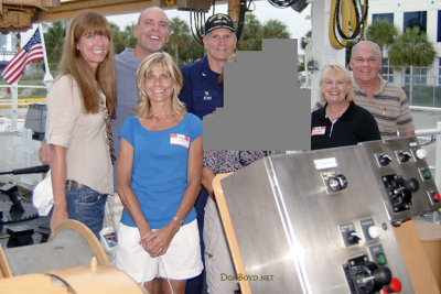 June 2008 - Mrs. & Mr. George Levien, Michelle and CAPT Patrick Stadt USCG, incognito friends, Karen and Don Boyd
