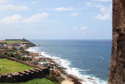 Atlantic Ocean Panorama, from Castillo San Cristobal, San Juan.