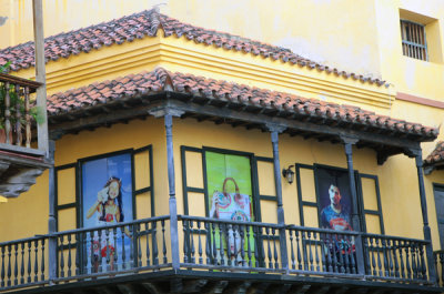 Decorated Balcony, Cartagena.