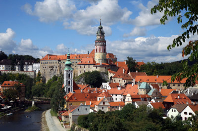 Approach to Cesky Krumlov Town