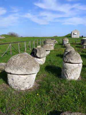 Etruscan Urns, Tuscany, Italy.