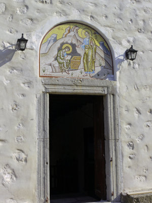 Chapel Entrance, St. John'sCave, Chora, Patmos, Greece.