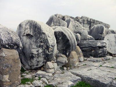 Collapsed Pillar, Didyma, Turkey.