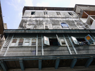House and Balcony, Stonetown, Zanzibar, Tanzania.