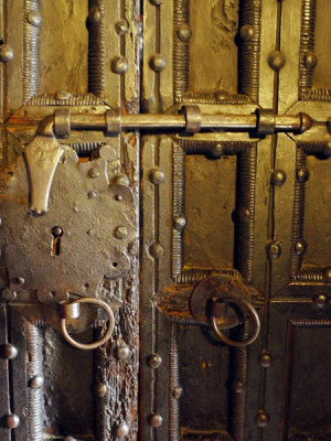 Door Latch, St. John's Monastery, Chora, Patmos, Greece.  