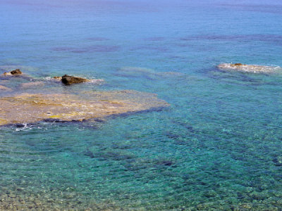 Emerald waters at Provatas.