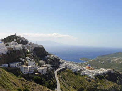 Chora viewed from neighbouring ridge.