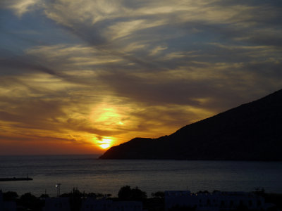 Sunset - viewed from Kamares.