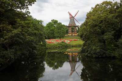 Weser River View, Bremen, Germany.