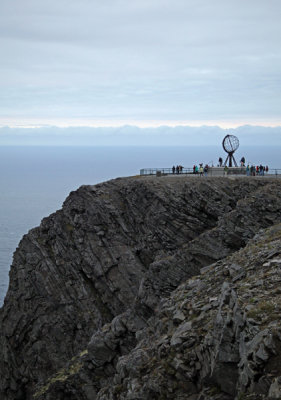 North Cape -  Cliff and Monument, Norway.