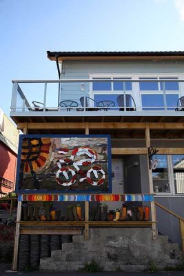 Boot Art - Shop Front, Honningsvaag, Norway.