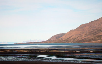 Seascape, Longyearbyen, Spitsbergen, Norway.