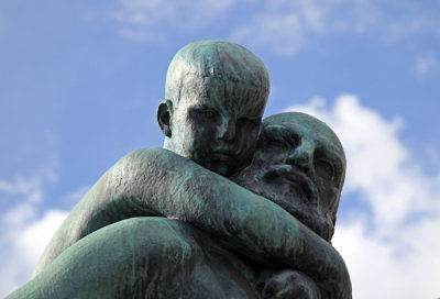 Sculpture - Grandfather and Child, Vigeland Park, Oslo, Norway.