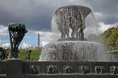 Panorama - Vigeland Park, Oslo, Norway.